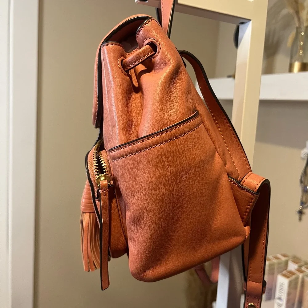 NWOT Tory Burch Fleming Mini Pink Leather Backpack - Picture 7 of 14